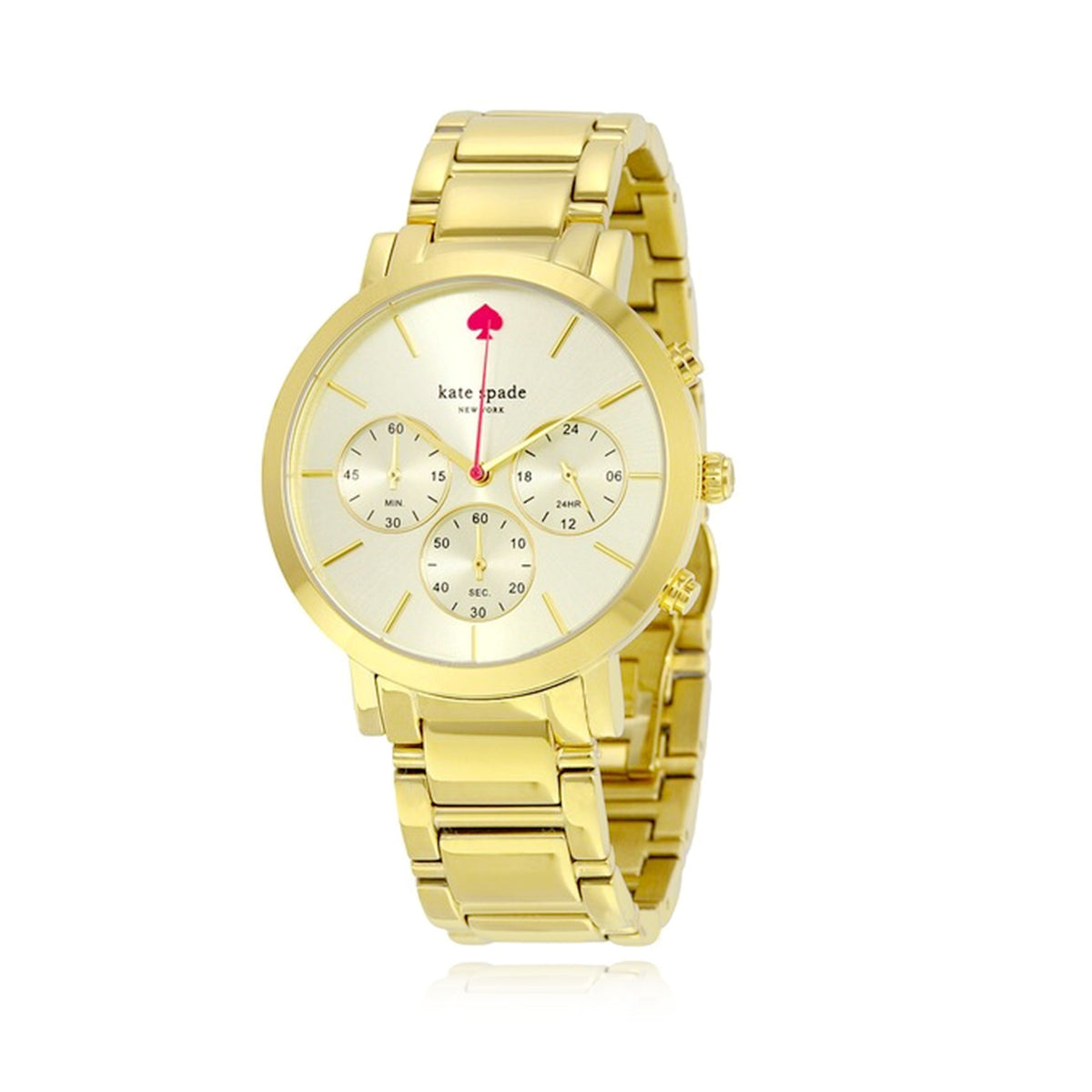 Kate Spade Gramercy Grand Chronograph Rose Gold Stainless Steel Ladies Watch Kate Spade Gold Gramercy Grand Wrist Watch Ladies White Dial  main image 2