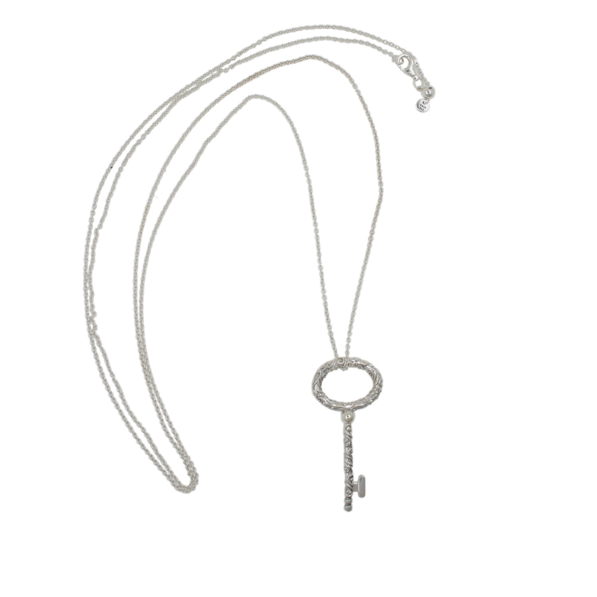 PANDORA Rose Regal Key Necklace in White