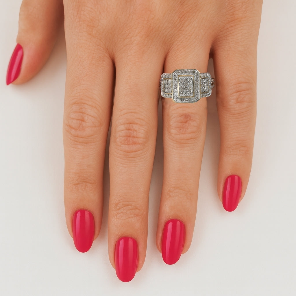 9ct Yellow Gold Diamond Dress Ring 1/2ct TW