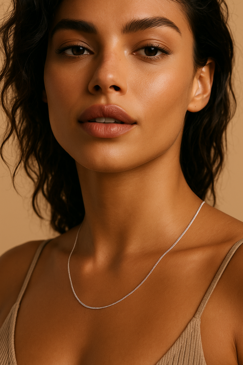 Sterling Silver Italian Curb Chain 45cm