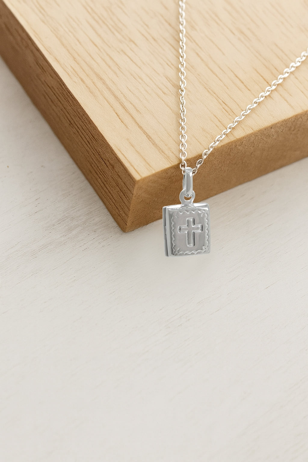 Sterling Silver Mini Bible Locket