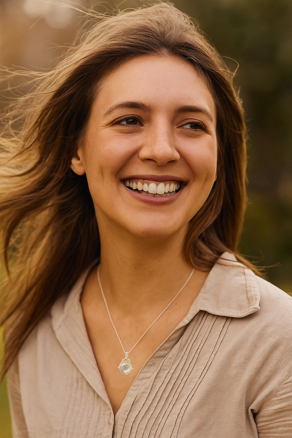 Sterling Silver Fob Spinner Locket