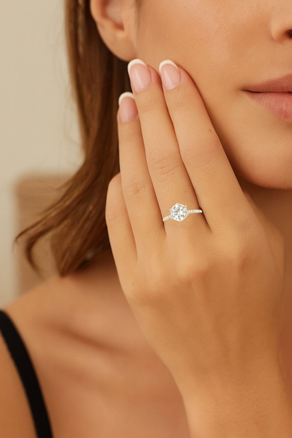 Sterling Silver Solitare Proposal Ring 2.5 ct TW