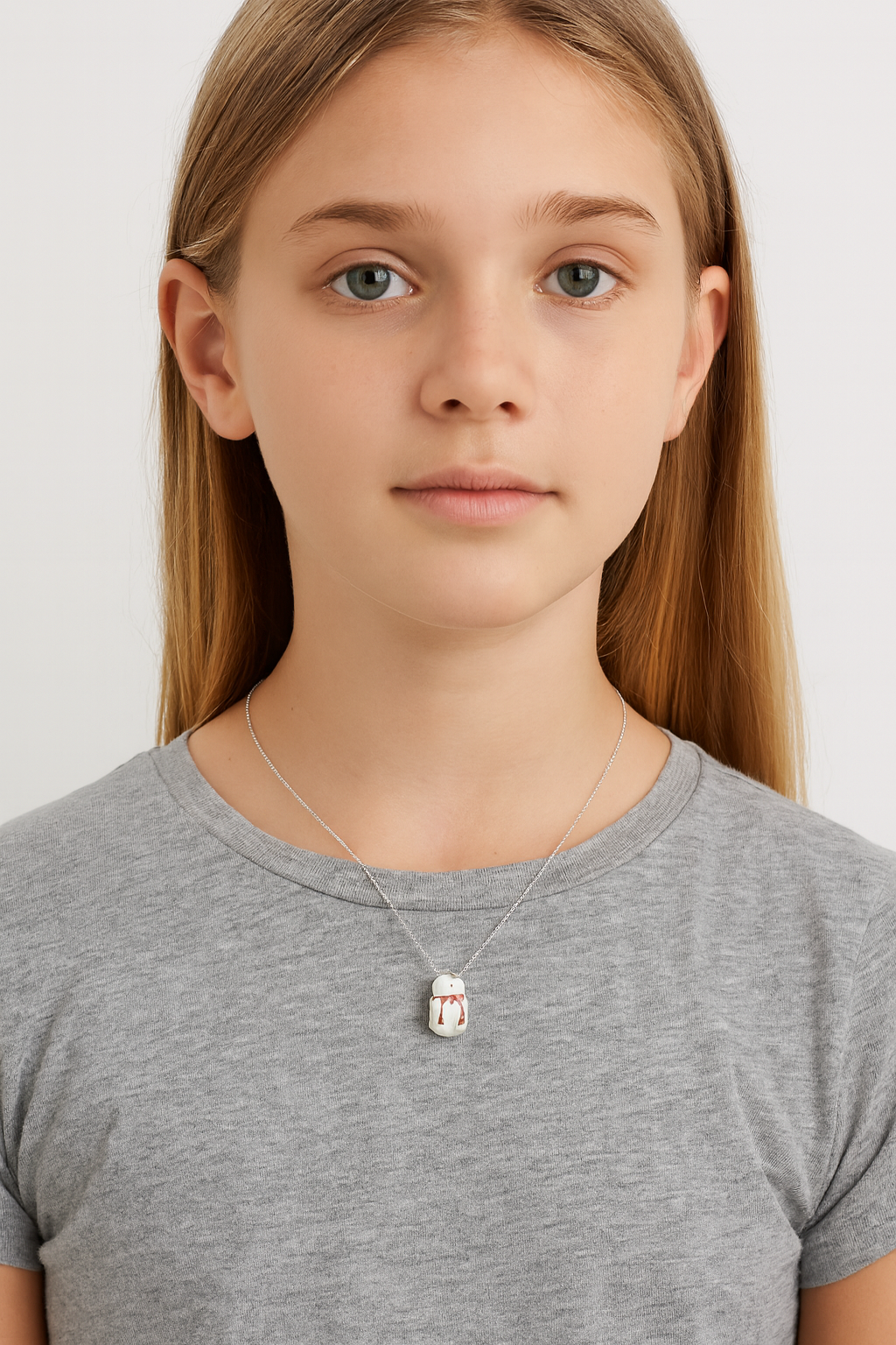 Sterling Silver Snowman Charm Festive Bead or Necklace Pendant