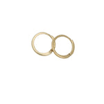 Sterling Silver Gold Plated Hinged Huggie Earrring