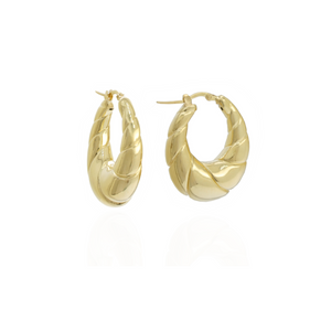 Davvero Sterling Silver Gold Plated Fancy Earrings