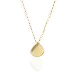 Davvero Sterling Silver Gold Plated Tear Drop Necklace 42+5cm