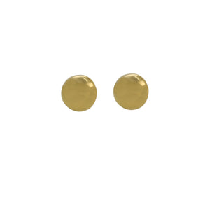 Davvero Gold Plated Domed Clip on Earrings