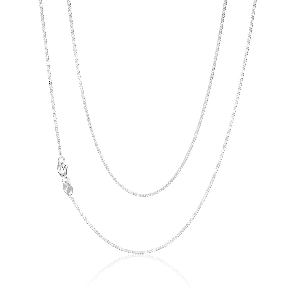 Sterling Silver Italian Curb Chain 45cm