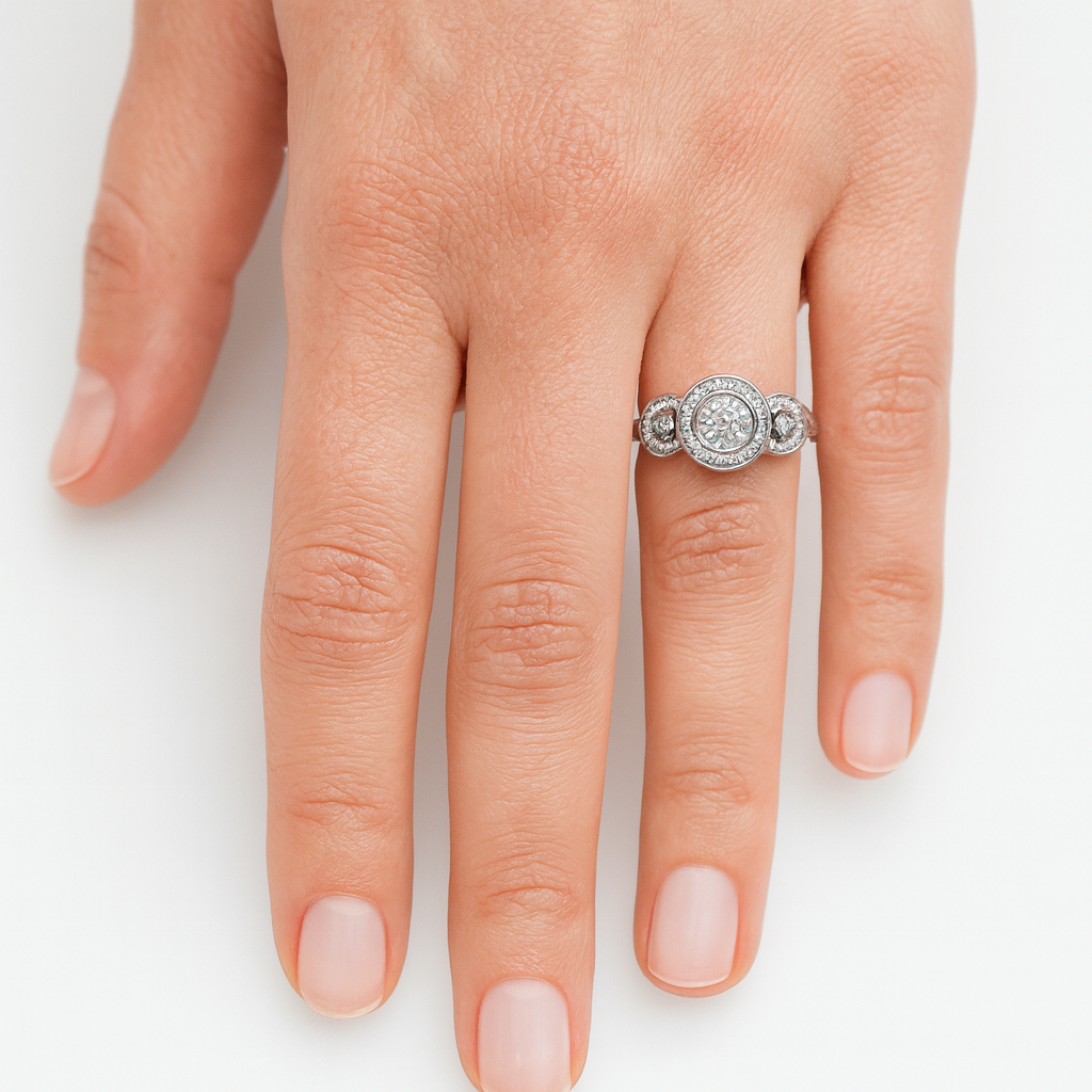 9ct Yellow Gold  Diamond Dress Ring 1/4ct TW