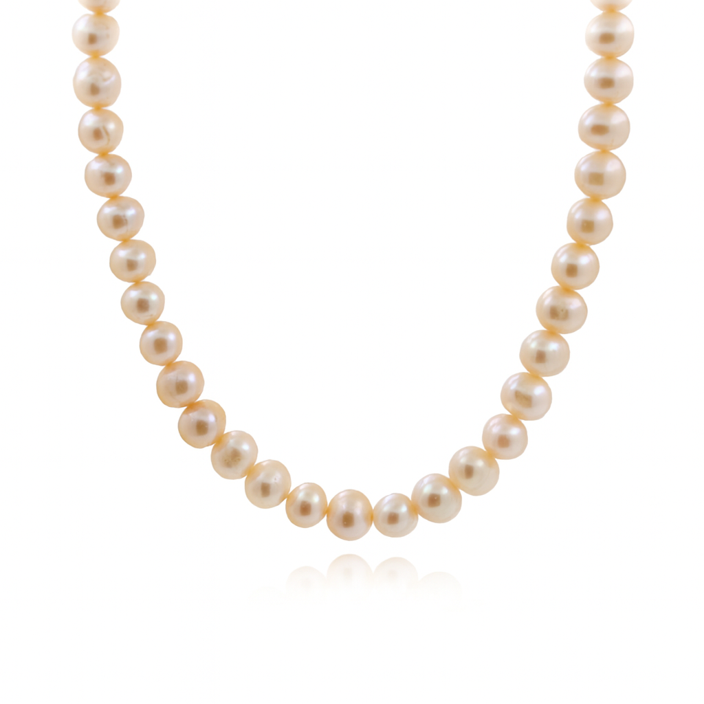 Natural Pink Fresh Water Pearl Necklace