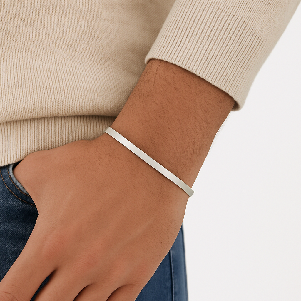 Calvin Klein Stainless Steel Hook Crystal Bangle KJ06MD04040S