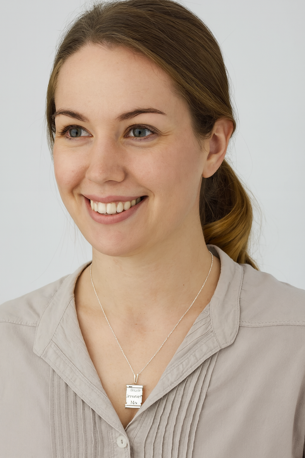 Sterling Silver You Inspire Me Scroll Pendant