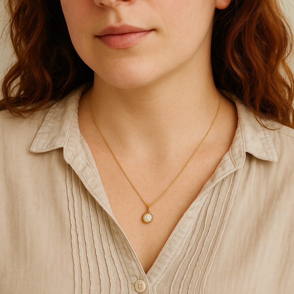 9ct Gold Curb Pendant Chain 45cm