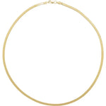 14ct Yellow Gold 2.8 mm Flexible Herringbone Chain 45cm