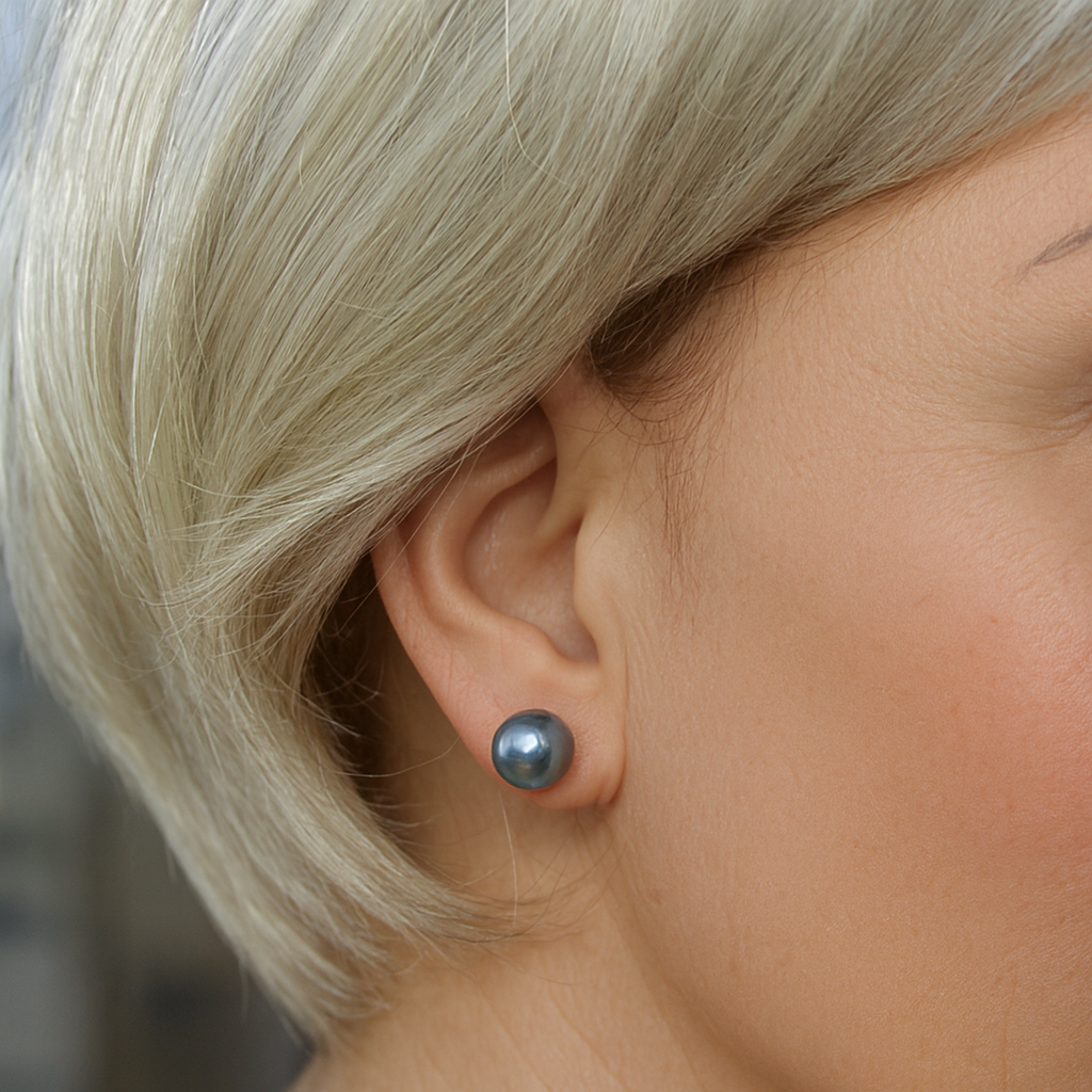 Elegant Faux Pearl Trio Set in Sterling Silver