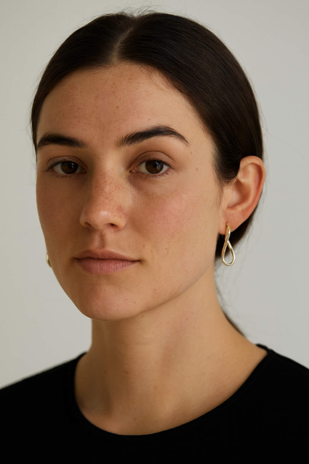 9ct Gold Silver Filled Twisted Hoop Earrings