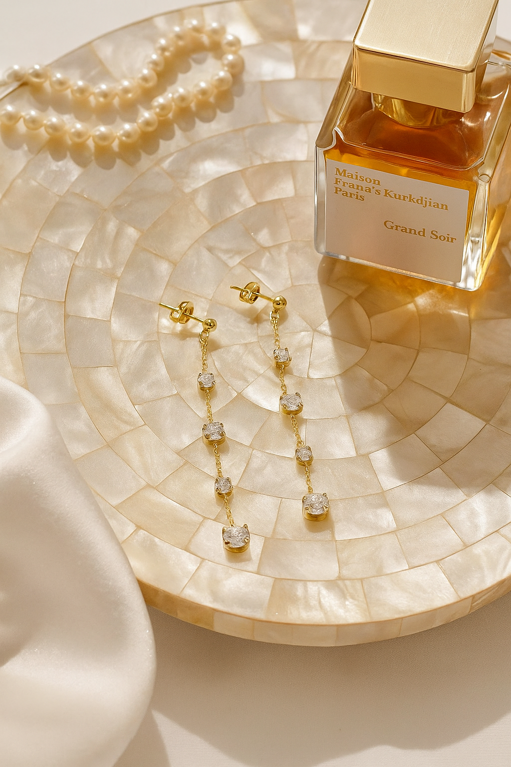 Davvero Austrian Crystal Long Drop Earrings – Italian Gold Elegance