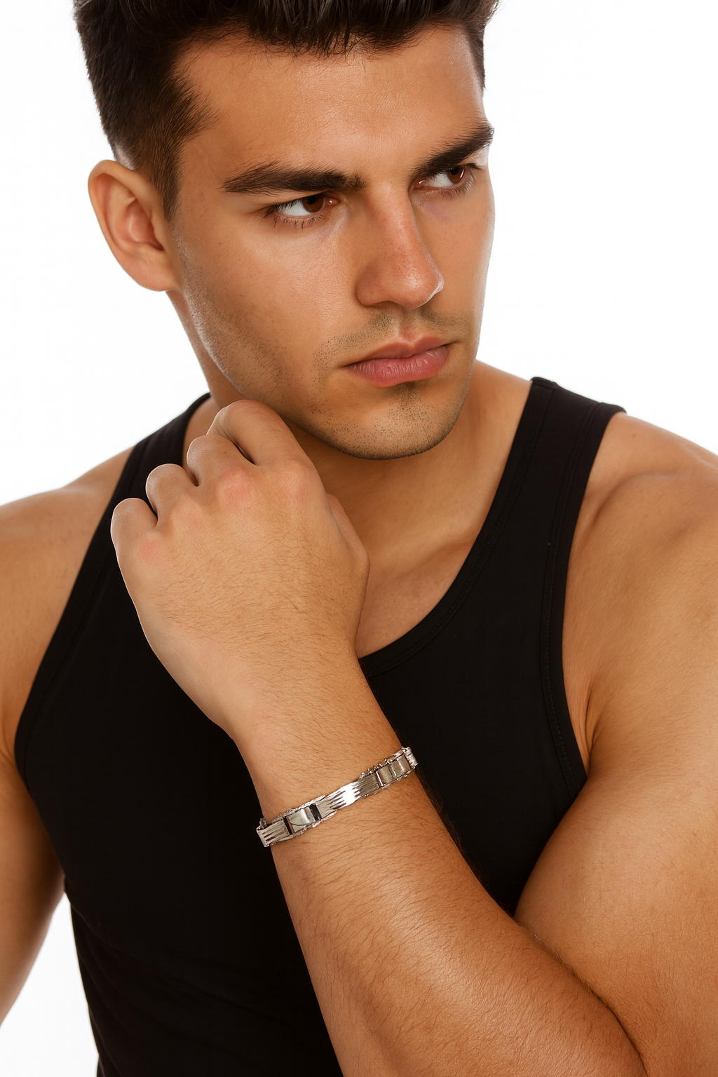 Stainless Steel Men's Link Bracelet