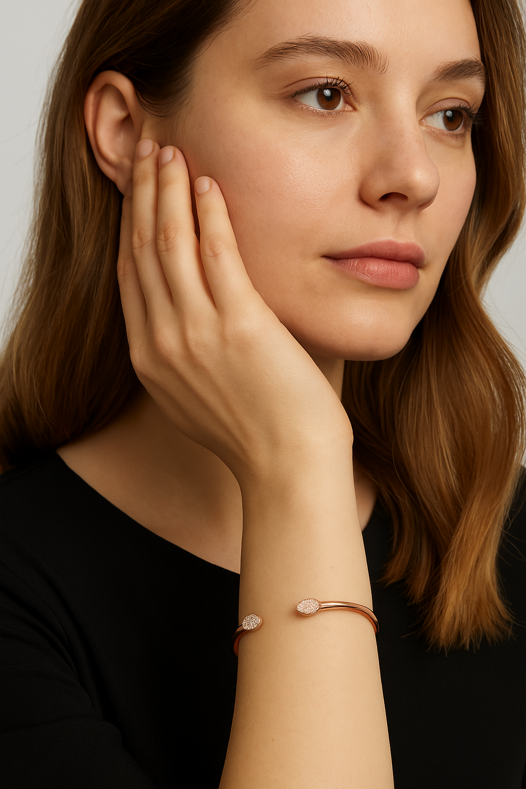 Calvin Klein Brilliant Open Bangle Rosé  KJ8YPF14010S