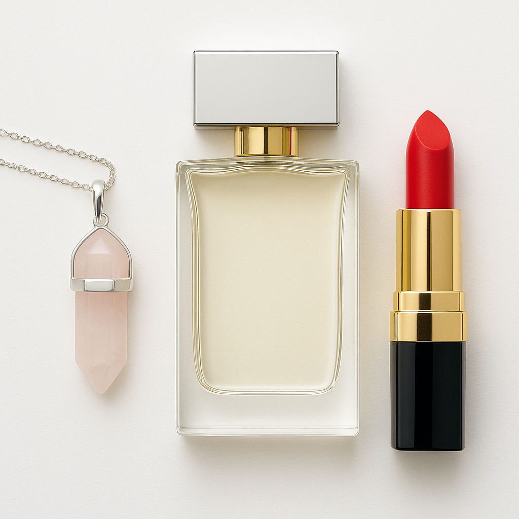 Sterling Silver Rose Quartz Pendant & Chain – For Love, Strength & Peace