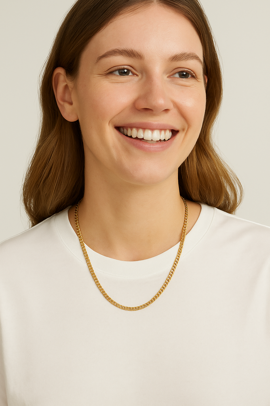 9ct Gold Italian Heavy Curb Chain 50cm