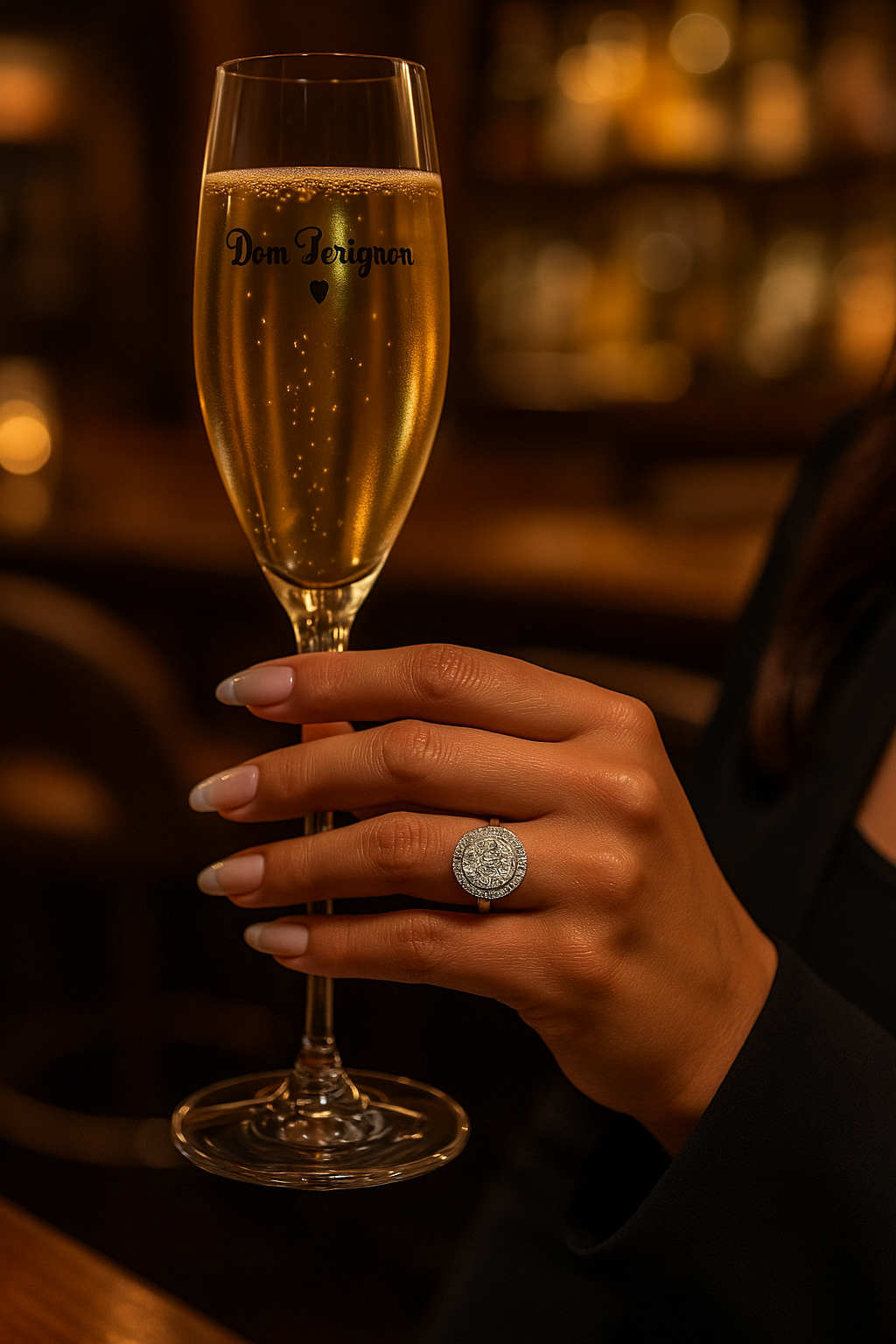 Dazzling 9ct Yellow Gold Diamond Cluster Halo Ring