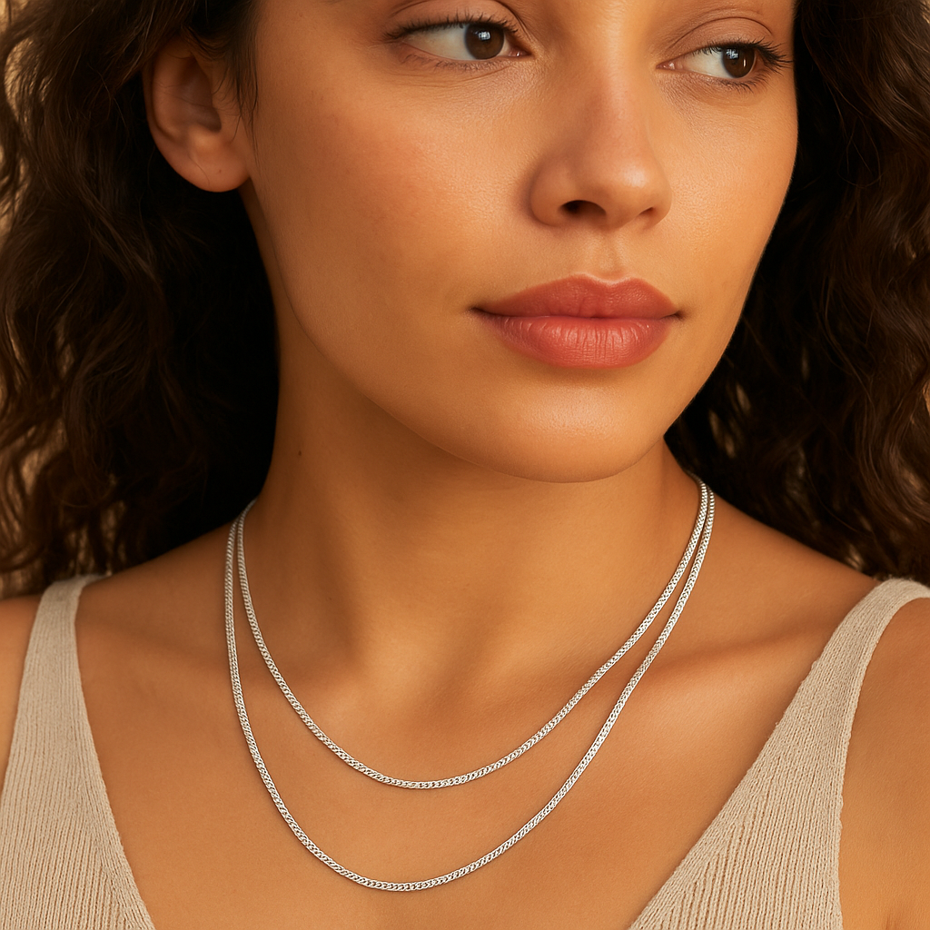 Sterling Silver Italian Curb Chain 45cm