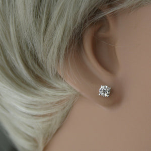 9ct White Gold Diamond Stud Earrings 1ct TW