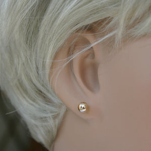 9ct Gold Earrings 6mm Ball Stud