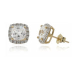 9ct Yellow Gold Cubic Zirconia Earrings