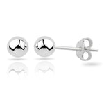 Sterling Silver 5mm Ball Stud Earrings