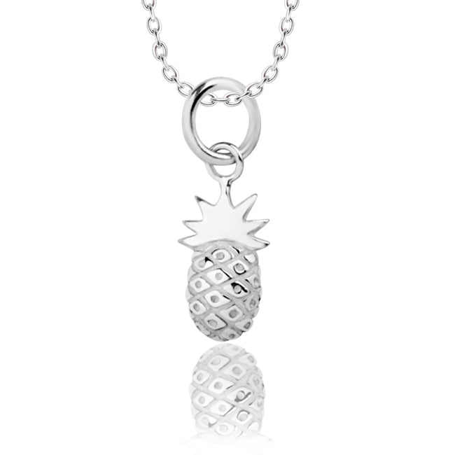 Sterling Silver Pineapple Pendant & Chain