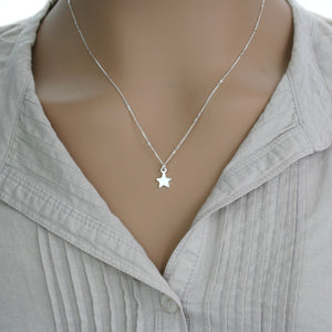 Sterling Silver Star Necklace & Chain