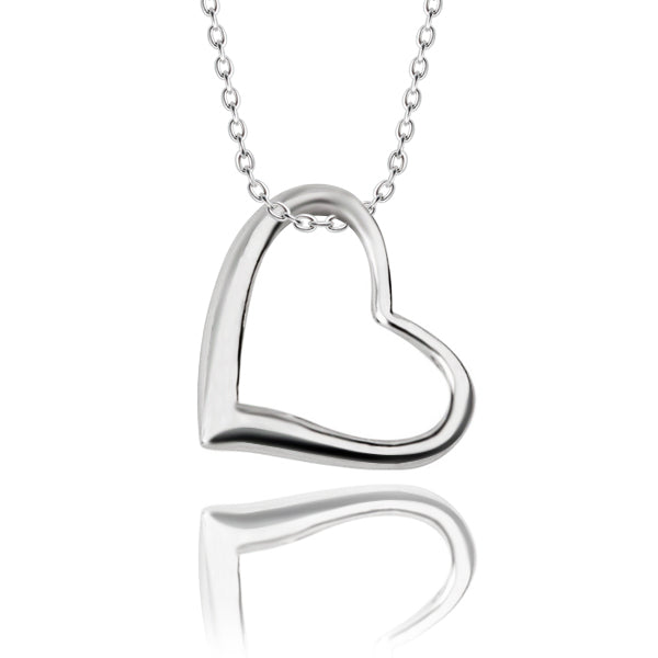 Sterling Silver Heart Pendant & Chain
