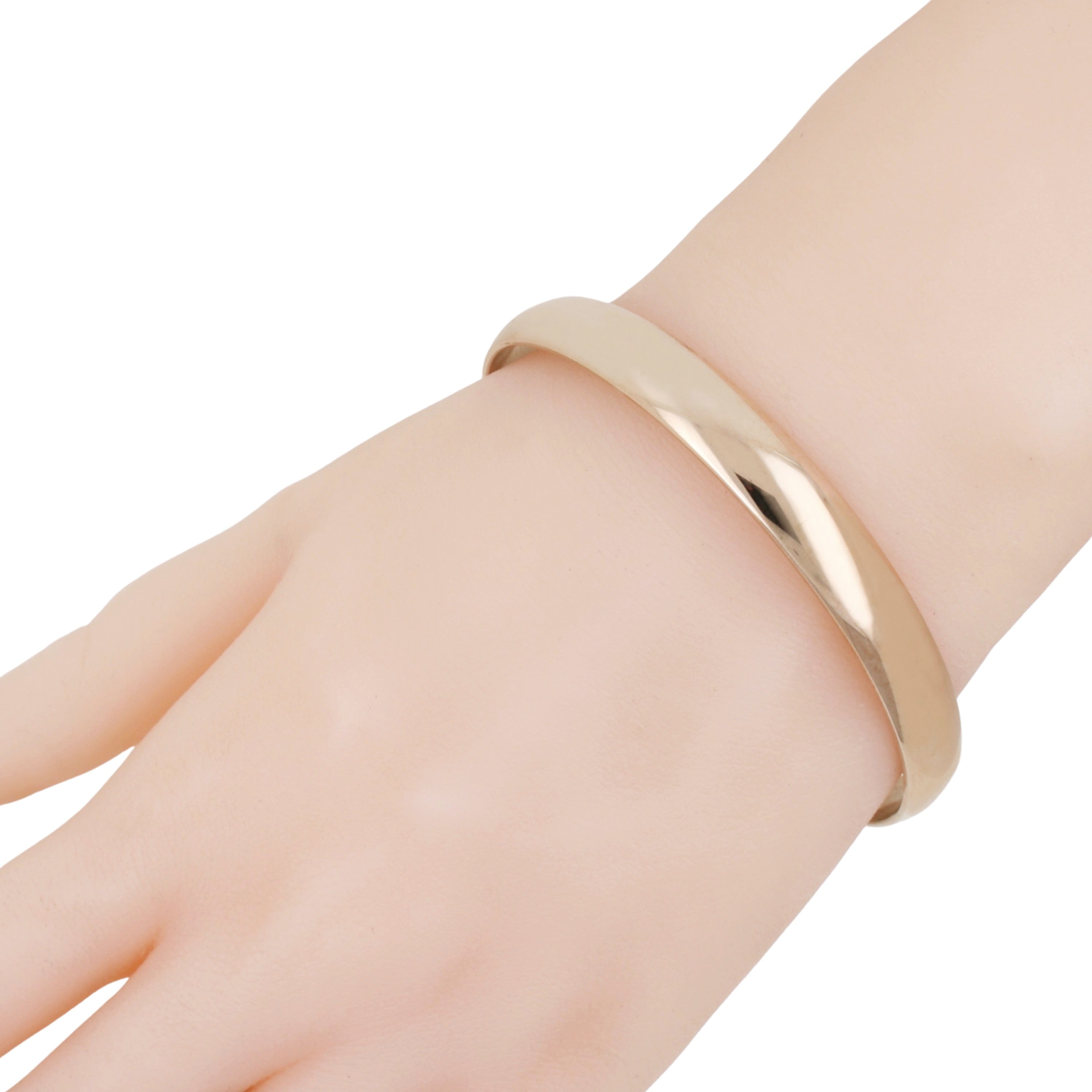 Stainless Steel 8mm Rose Gold Tone Bangle