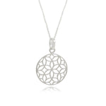 Sterling  Silver Flower Pendant & Chain