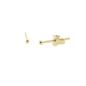Sterling Silver Gold Plated Petite Star Thread Earring & Stud Set