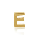 9ct Gold Petite Block Initial E Pendant