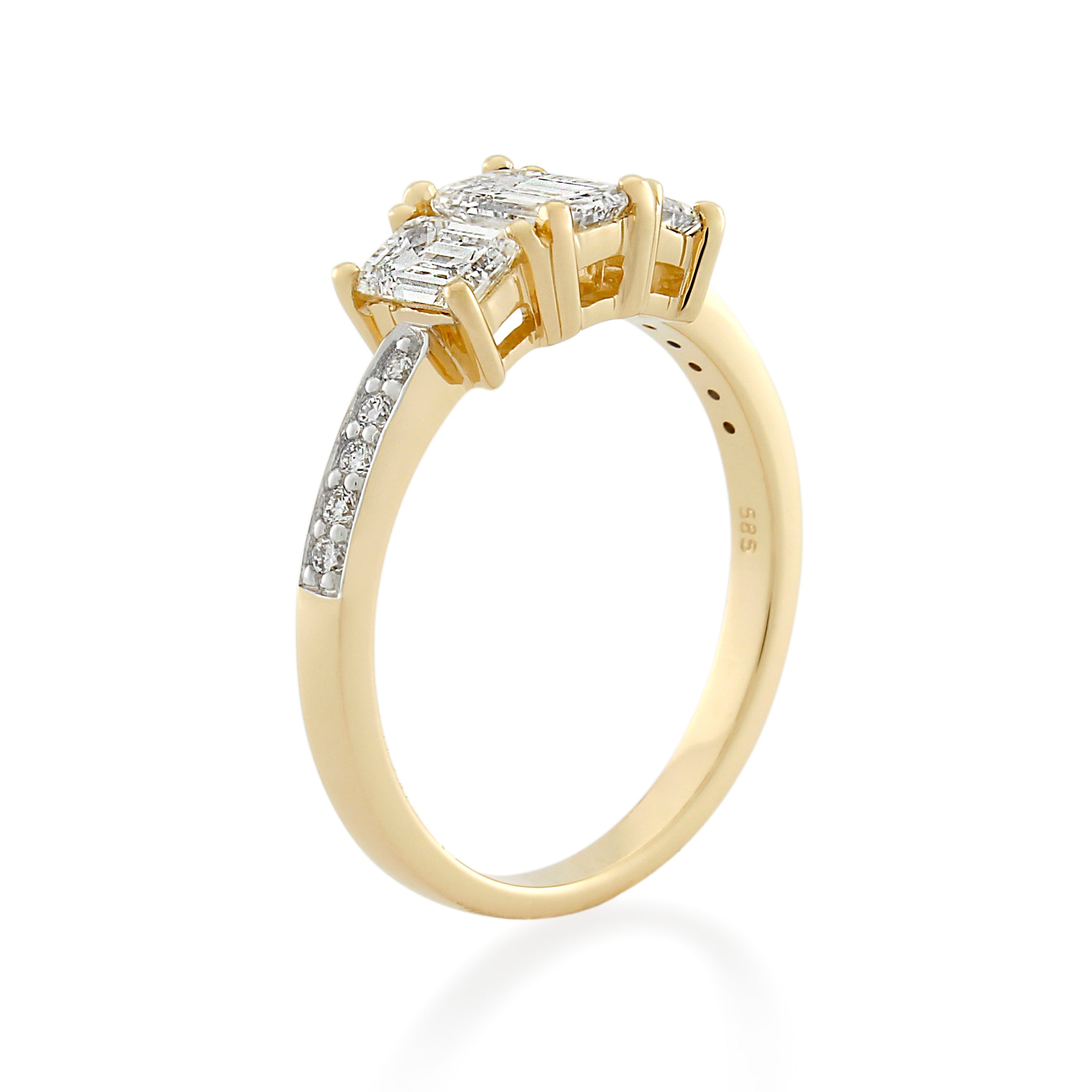 14ct Yellow Gold Diamond Ring 1.35ct TW
