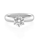 18ct White Gold Diamond Solitaire Ring 1.05ct