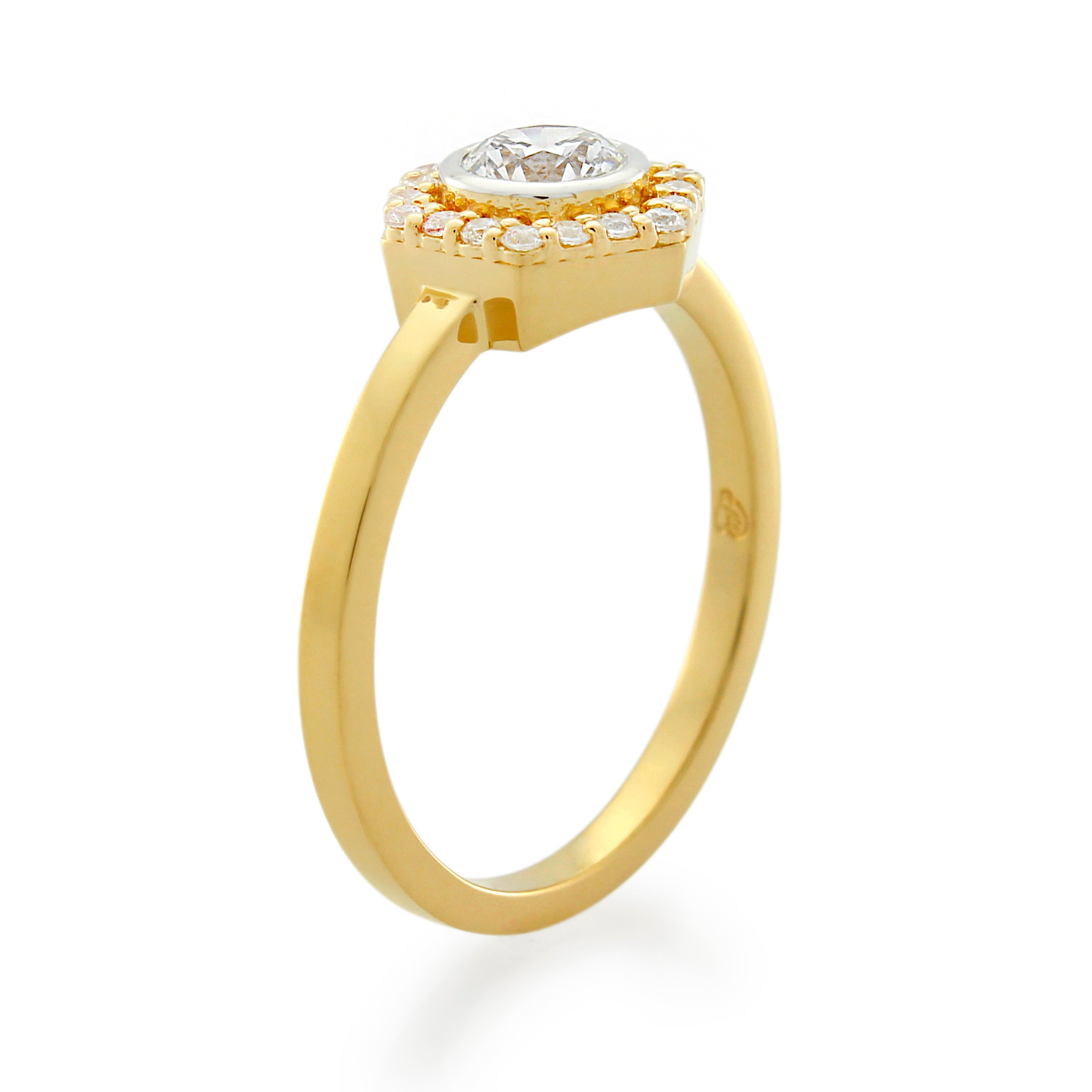18ct Yellow Gold Diamond Ring .49ct TW