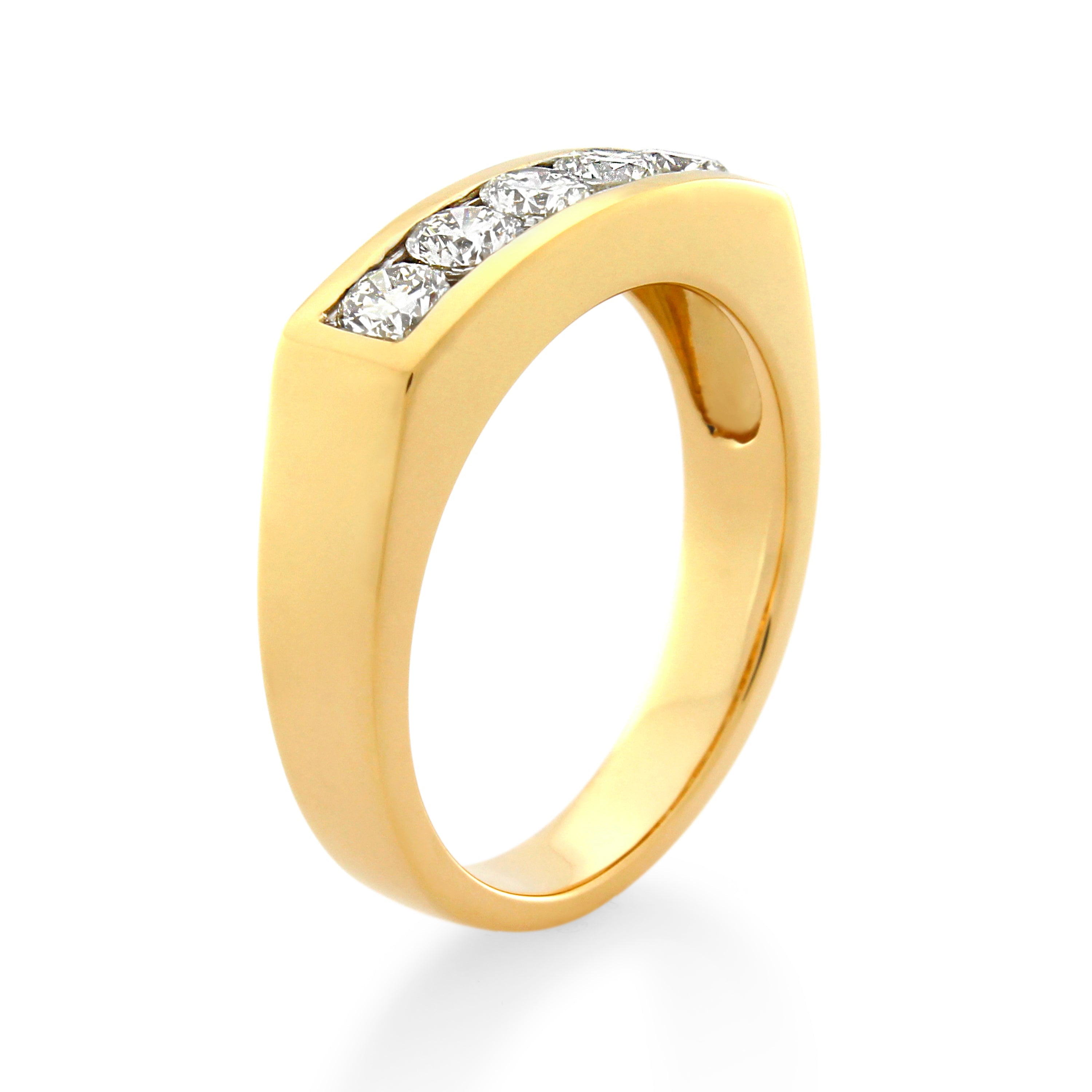 18ct Yellow Gold Diamond Channel Set Ring 1.00ct TW