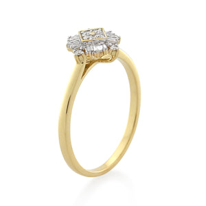 9ct Yellow Gold Diamond Dress Ring 1/4ct TW