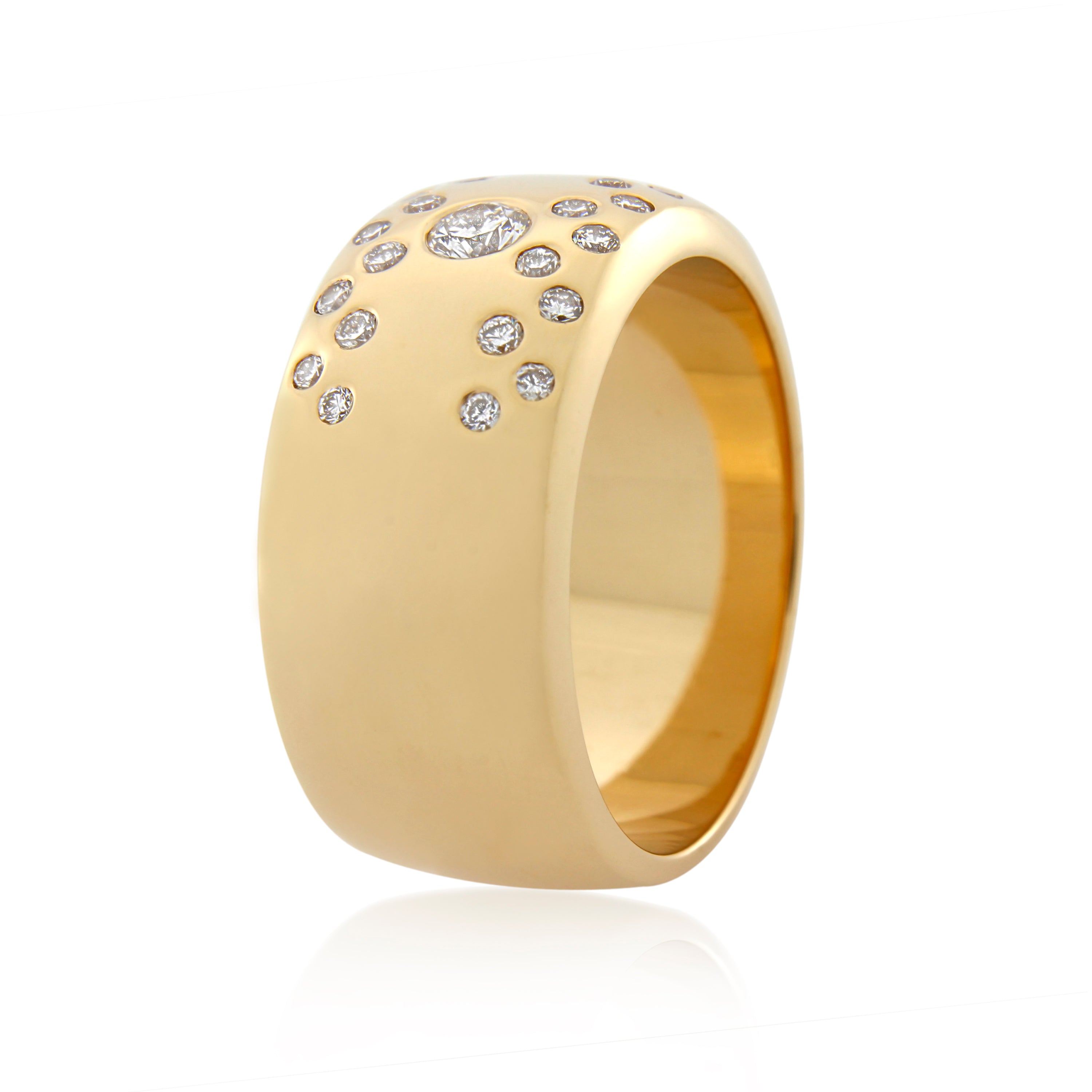 18ct Yellow Gold Diamond Ladies Dress Ring .45ct TW