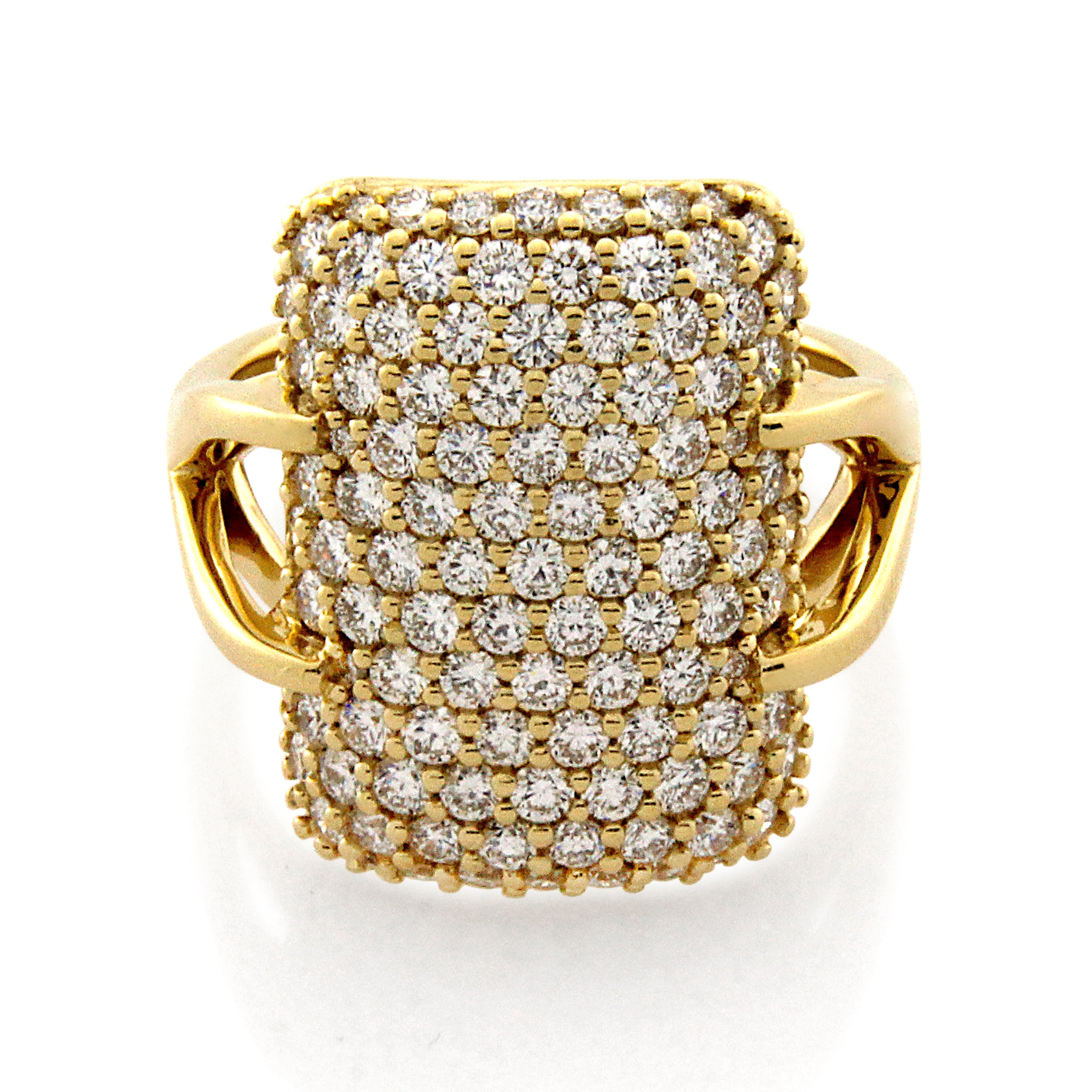 18ct Yellow Gold Diamond Dress Ring 2.02ct TW