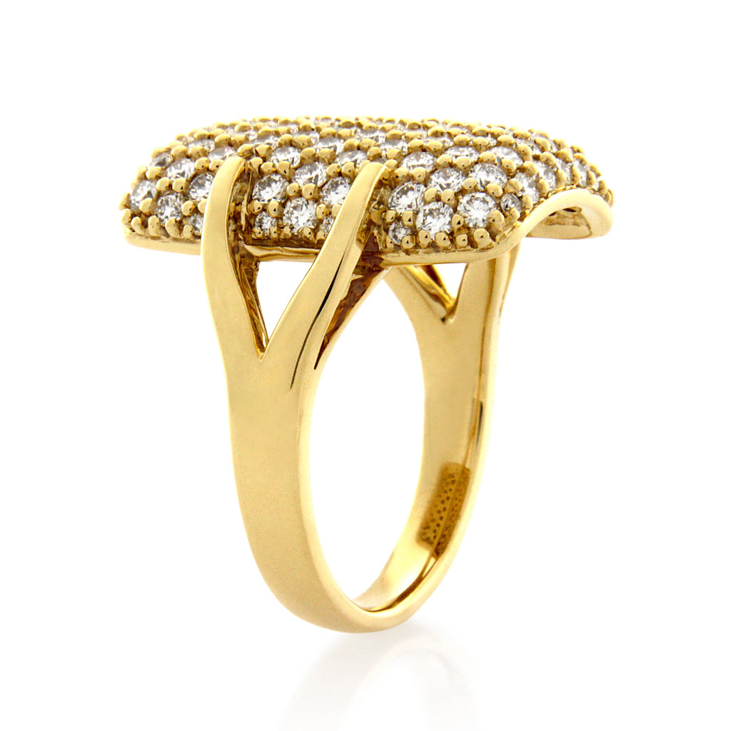 18ct Yellow Gold Diamond Dress Ring 2.02ct TW