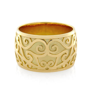 18ct Yellow Gold Fancy Scroll Ring