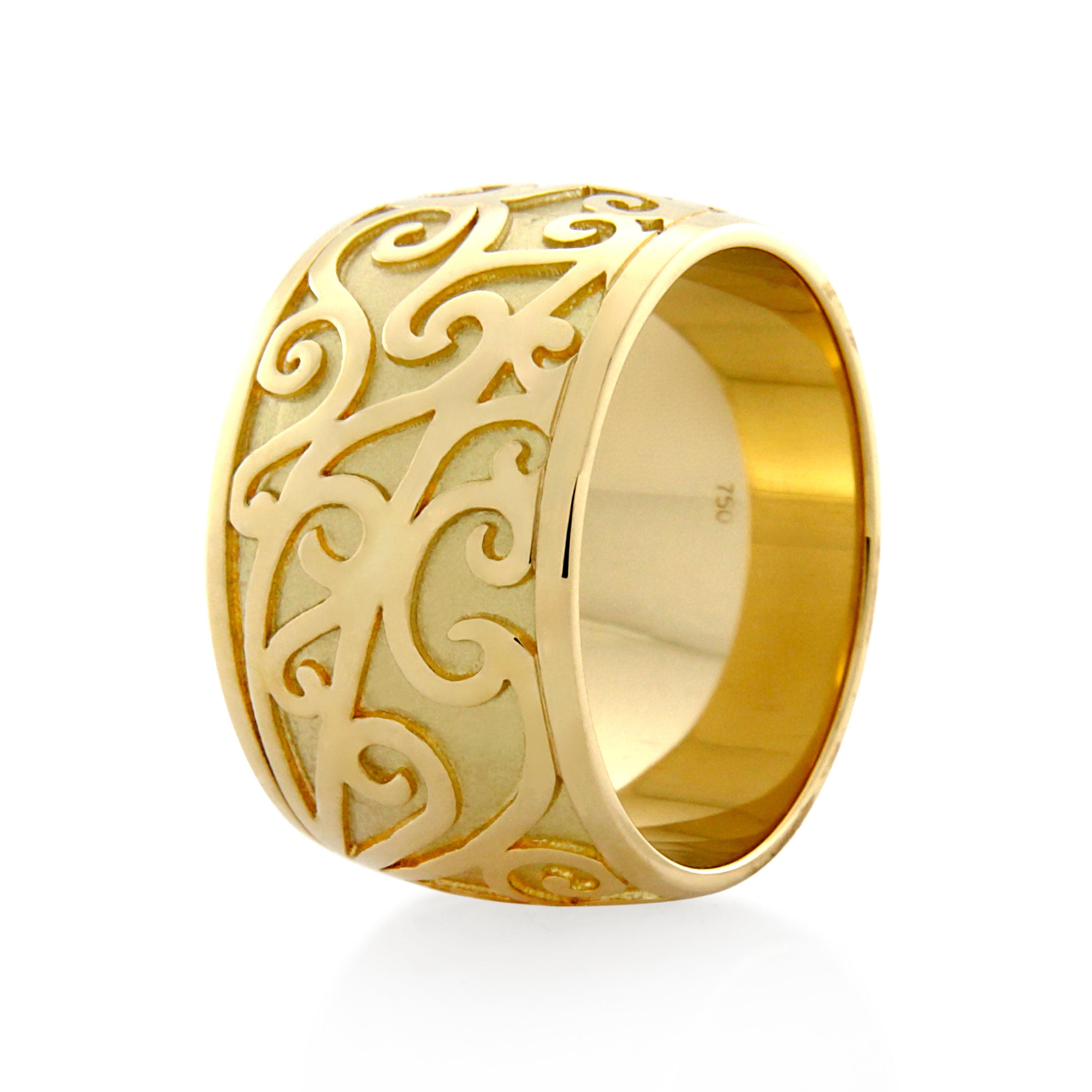 18ct Yellow Gold Fancy Scroll Ring