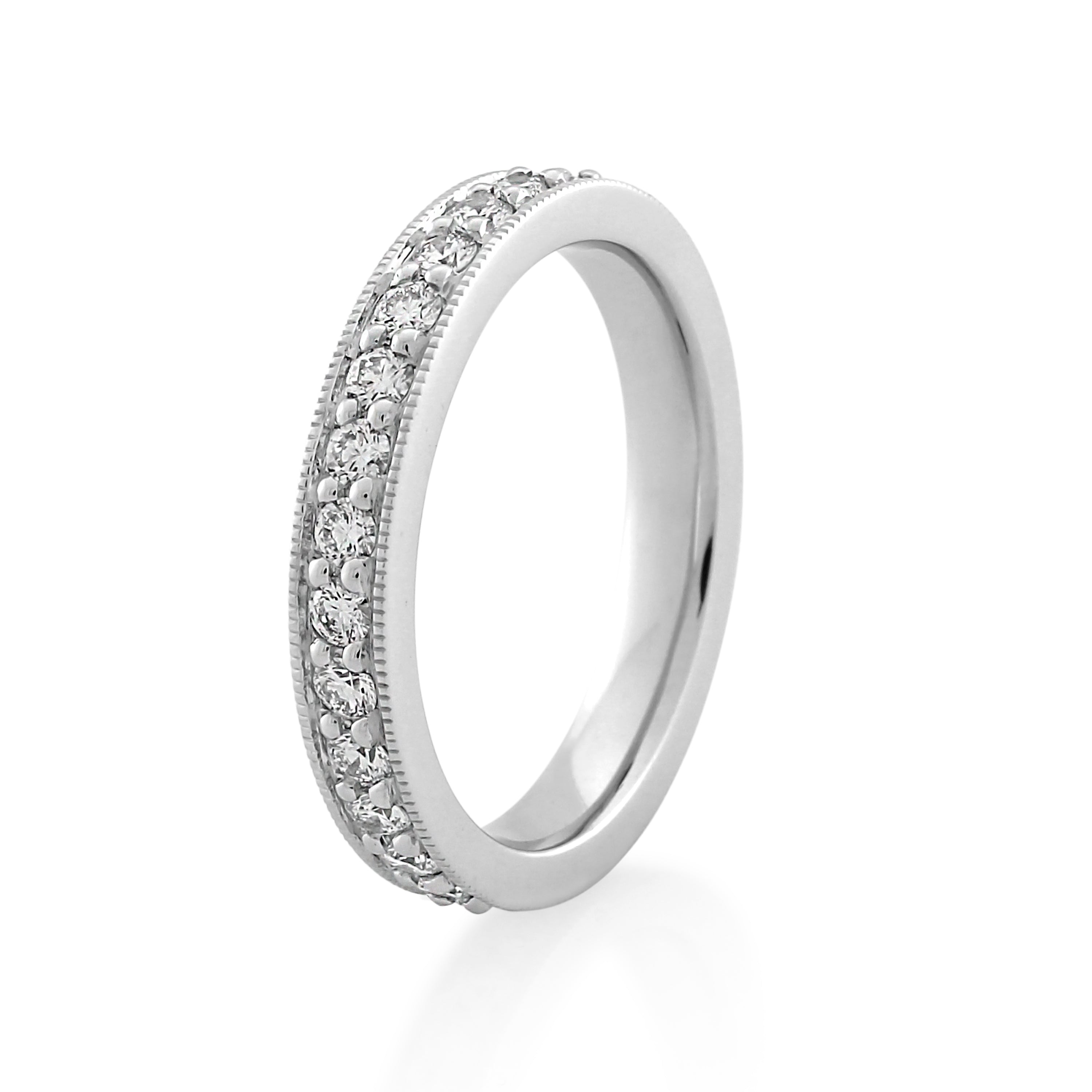 18ct White Gold Diamond Wedding Ring .87ct TW